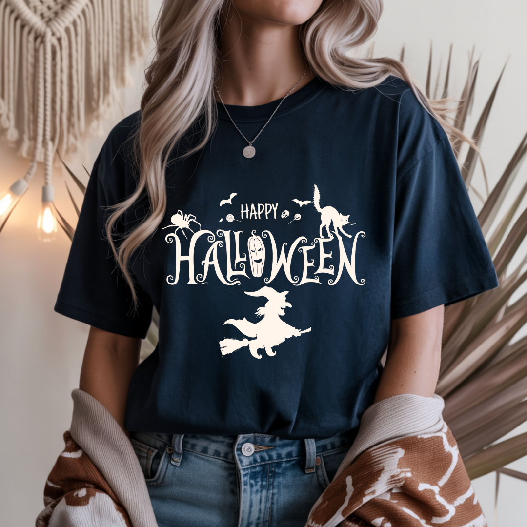 Happy Halloween Witch Unisex T-Shirt