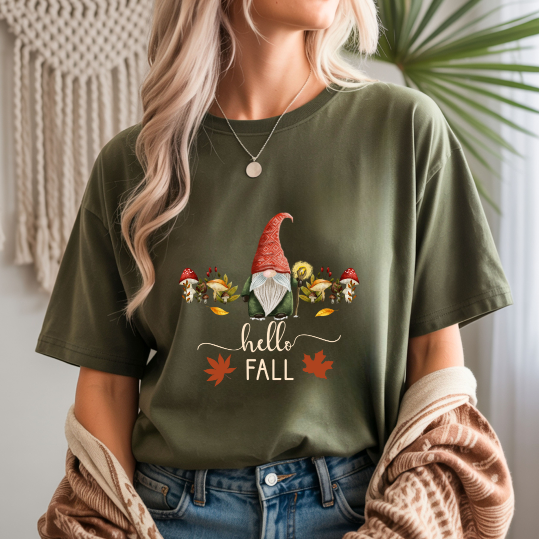 Hello Fall - Gnome Unisex T-Shirt
