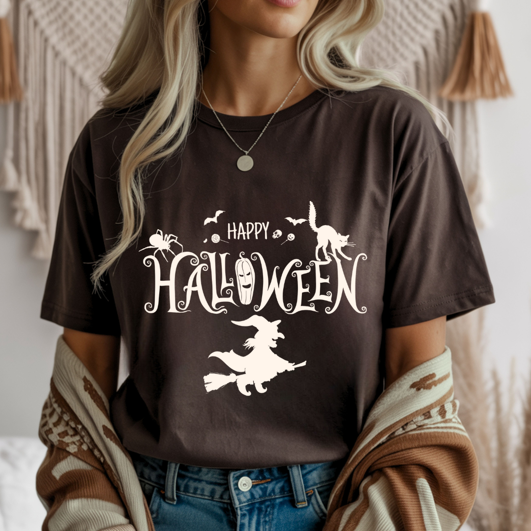 Happy Halloween Witch Unisex T-Shirt