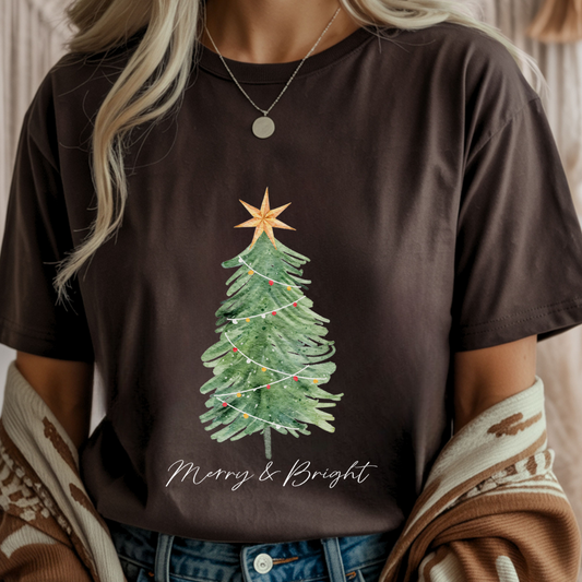 Merry & Bright Christmas - Unisex T-Shirt