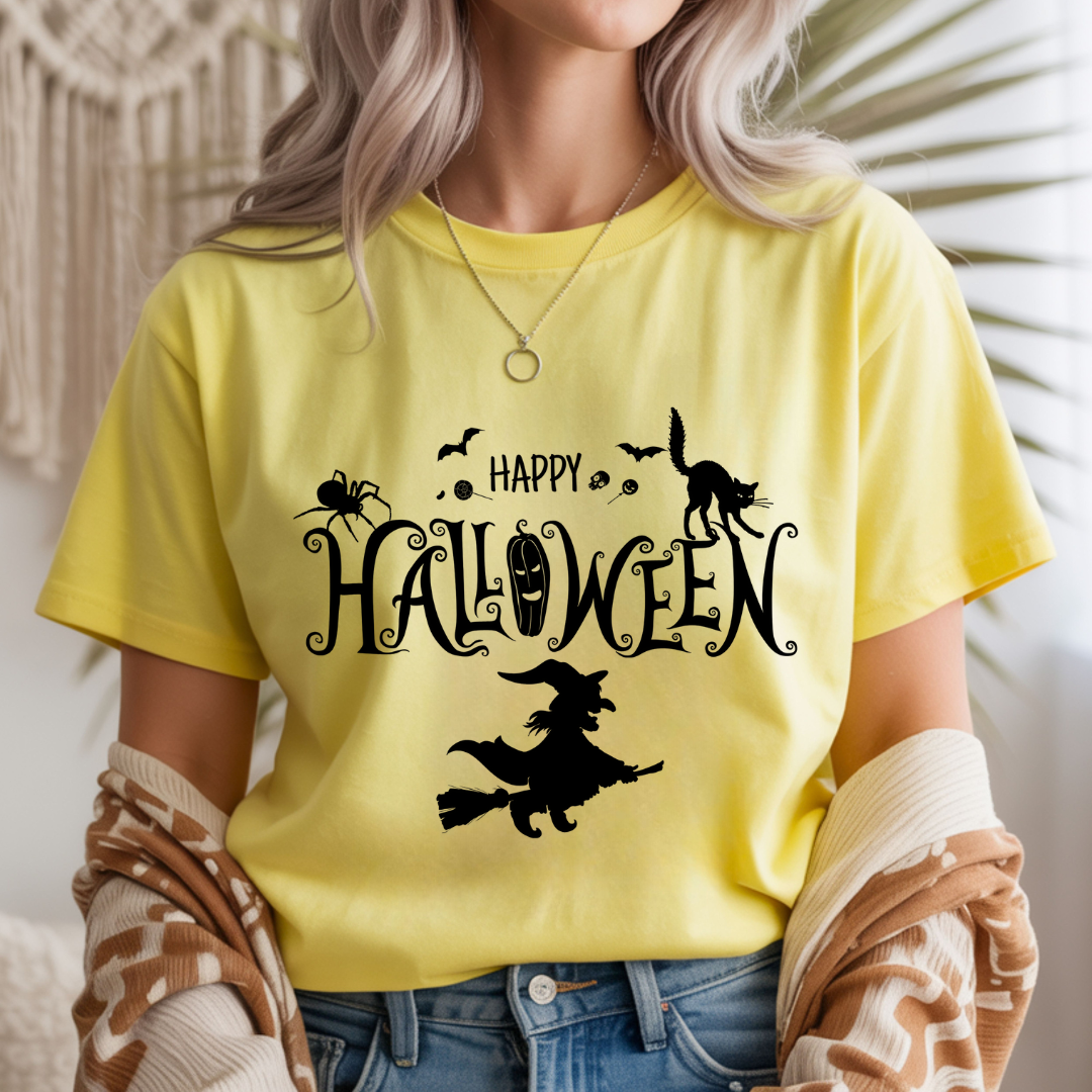 Happy Halloween Witch Unisex T-Shirt