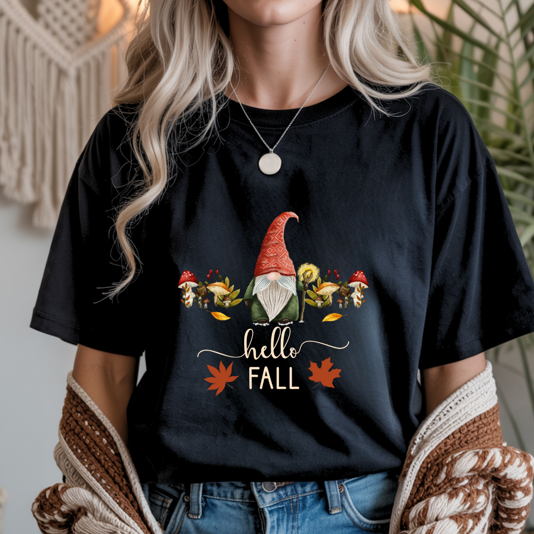 Hello Fall - Gnome Unisex T-Shirt