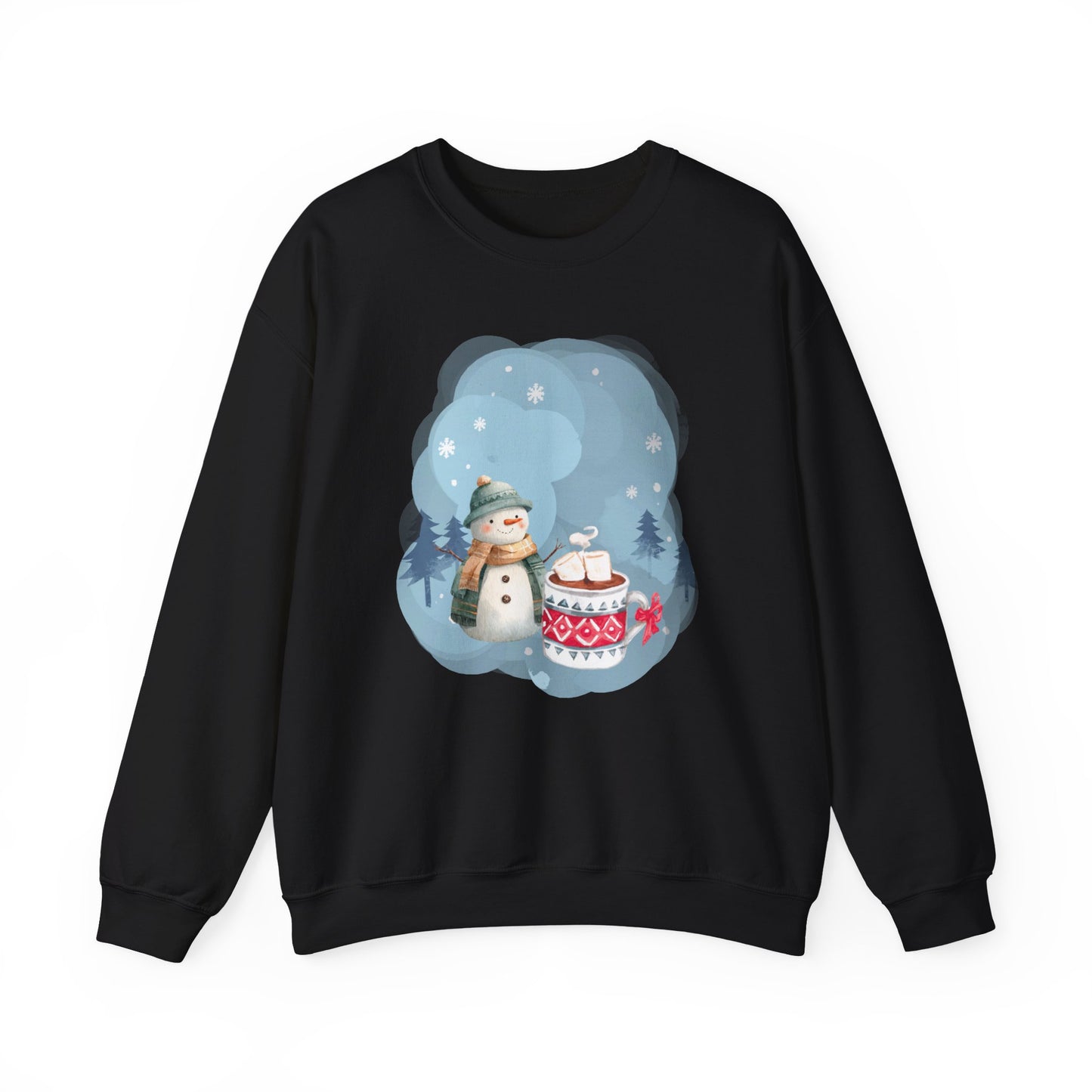 Snowman and Winter Coffee - Unisex Crewneck
