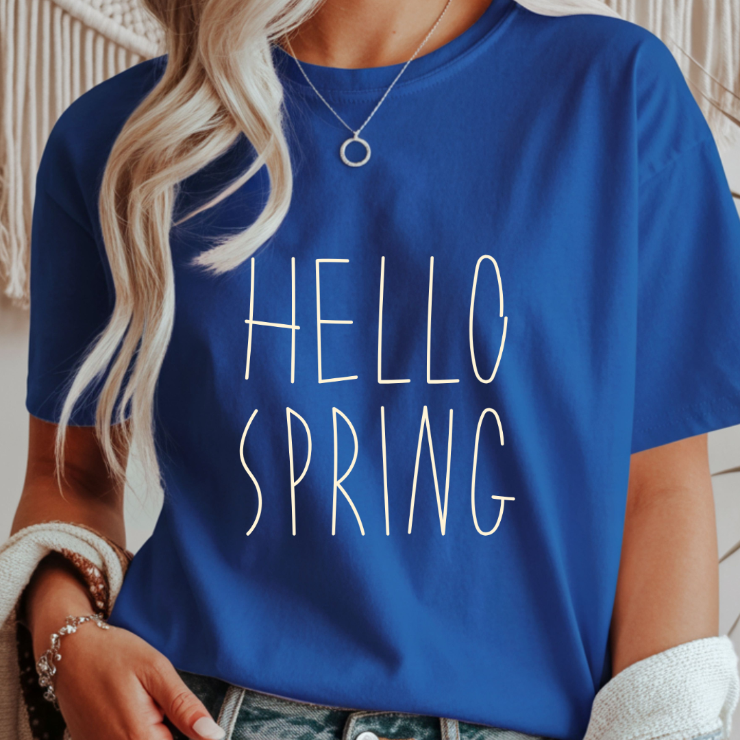 Hello Spring Script - Spring Unisex T-Shirt
