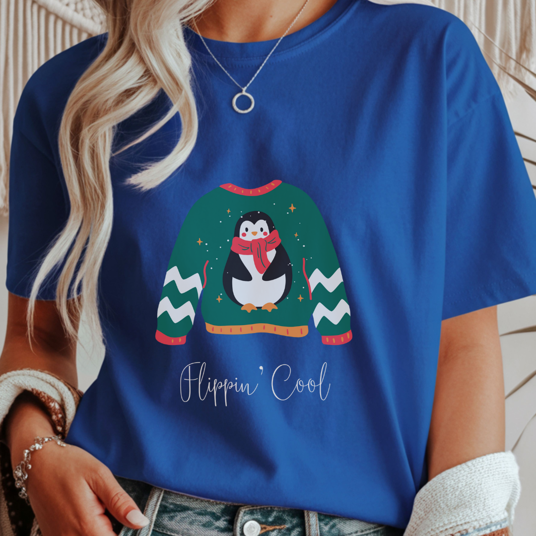 Hippin' Cool Penguin - Winter Unisex T-Shirt