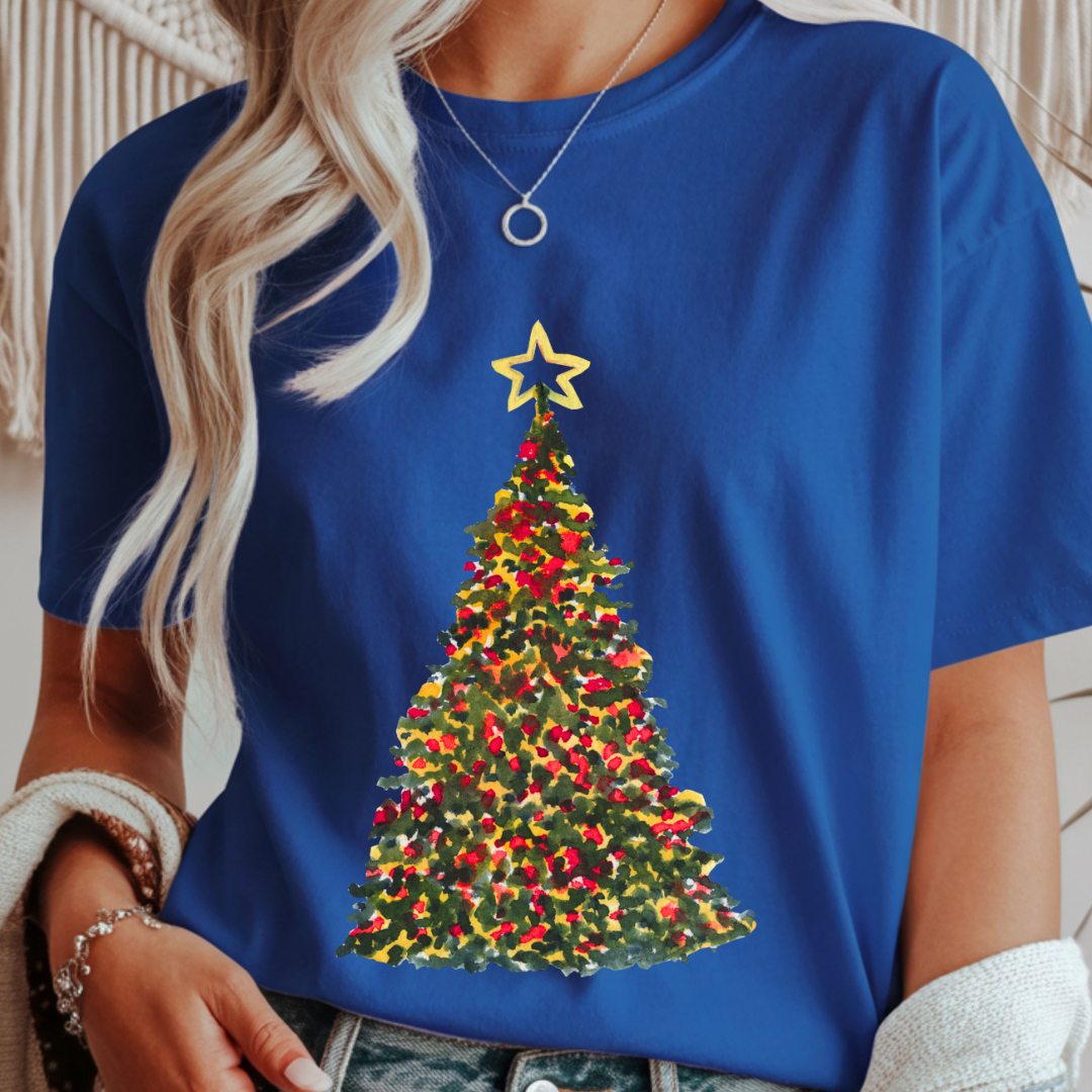 Shiny Christmas Tree - Christmas Unisex T-Shirt