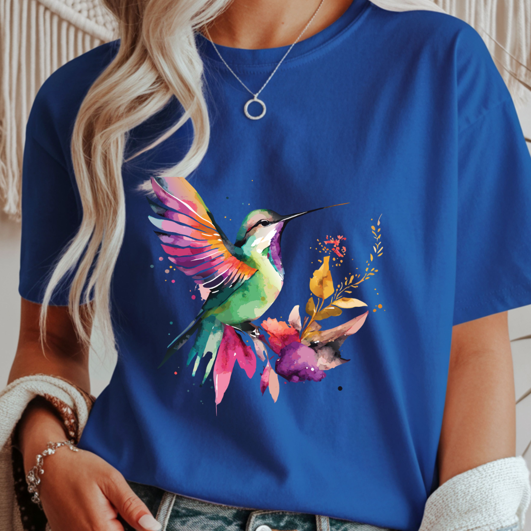 Watercolor Hummingbird - Spring Unisex T-Shirt