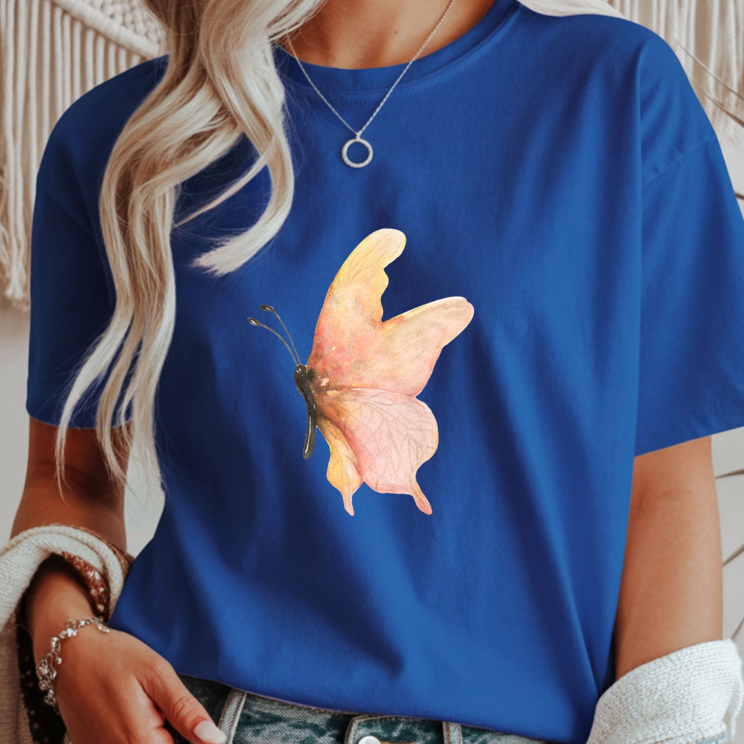 Pink Butterfly - Spring Unisex T-Shirt