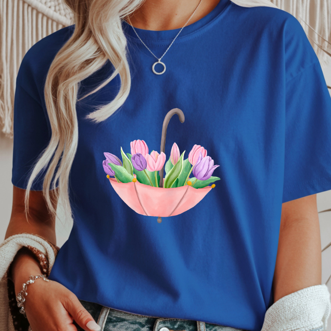 Tulip Umbrella - Spring Unisex T-Shirt