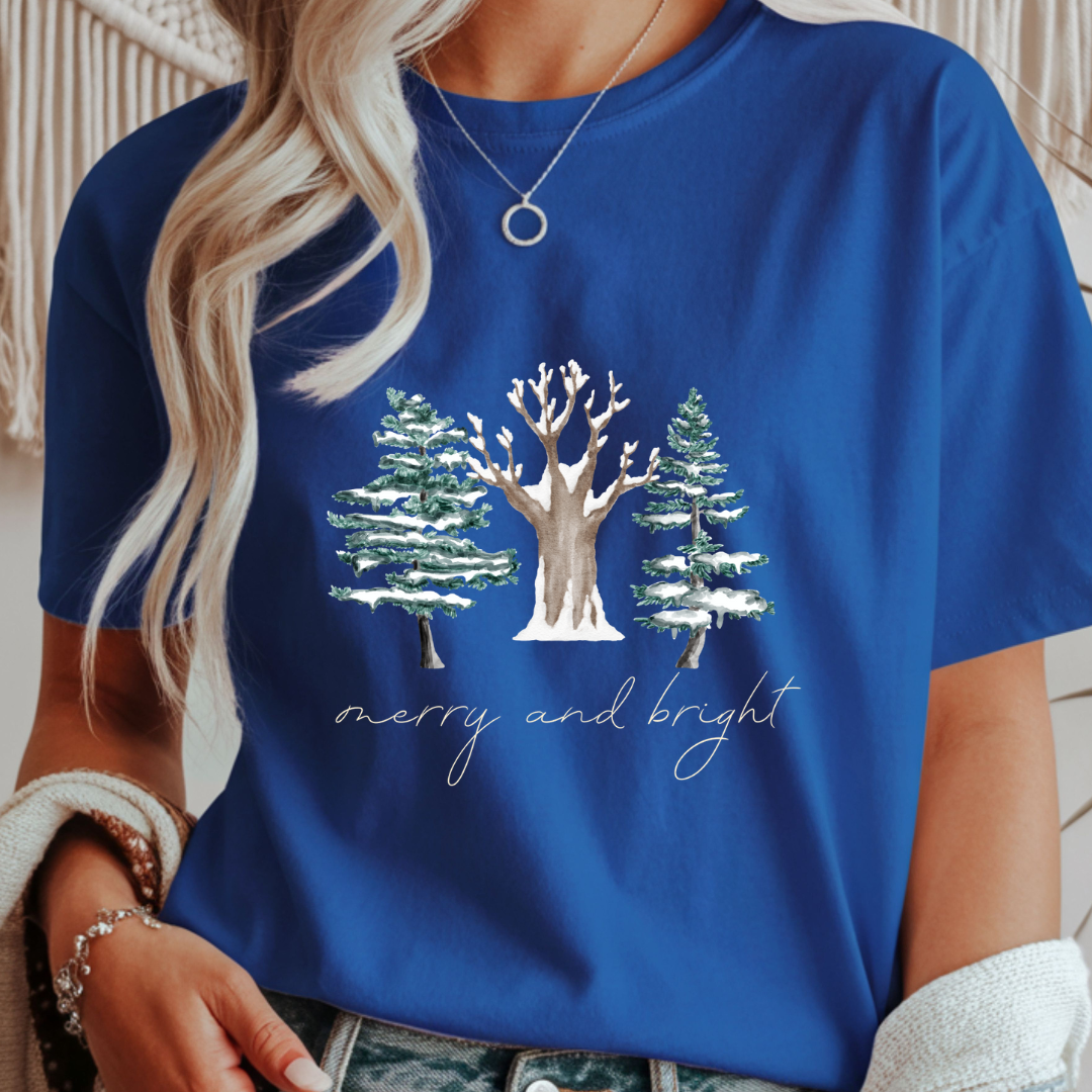 Merry and Bright - Christmas Unisex T-Shirt