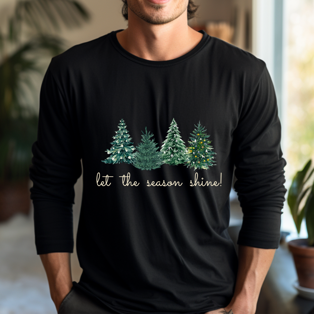 Let the Season Shine! - Christmas Unisex Jersey Long Sleeve Tee