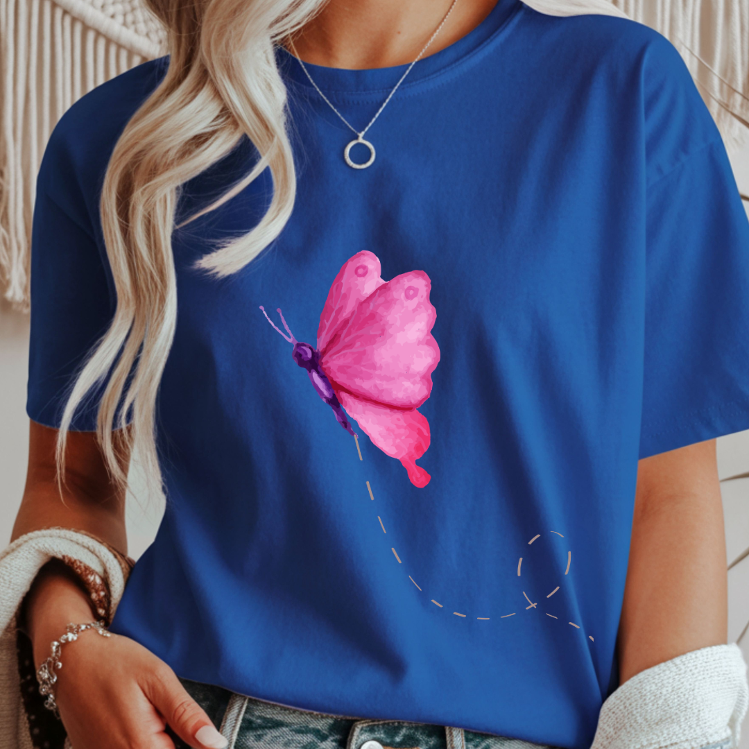 Pink Butterfly - Spring Unisex T-Shirt
