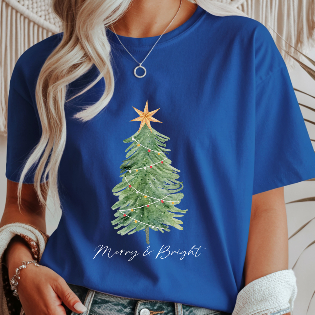 Merry  & Bright Christmas - Unisex T-Shirt