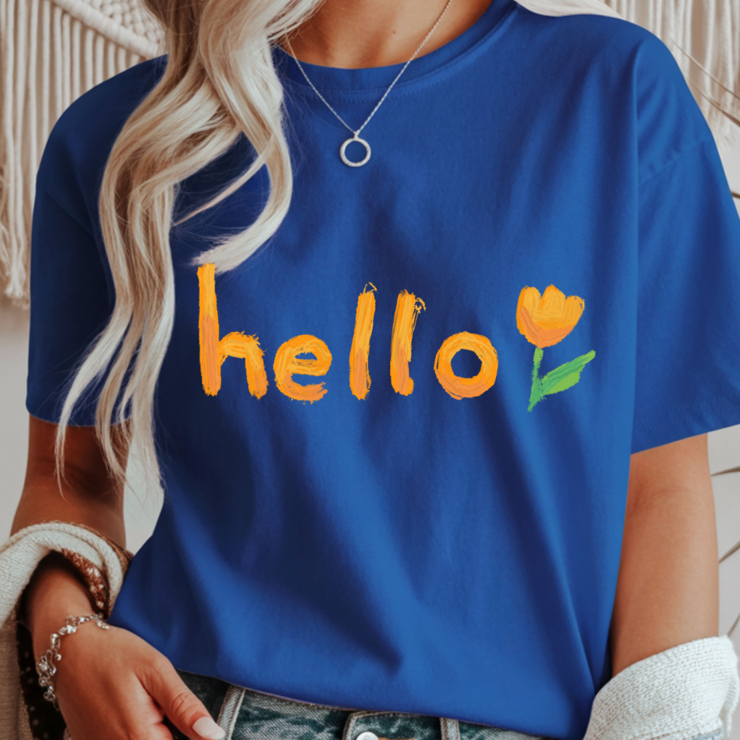Hello Tulip - Spring Unisex T-Shirt
