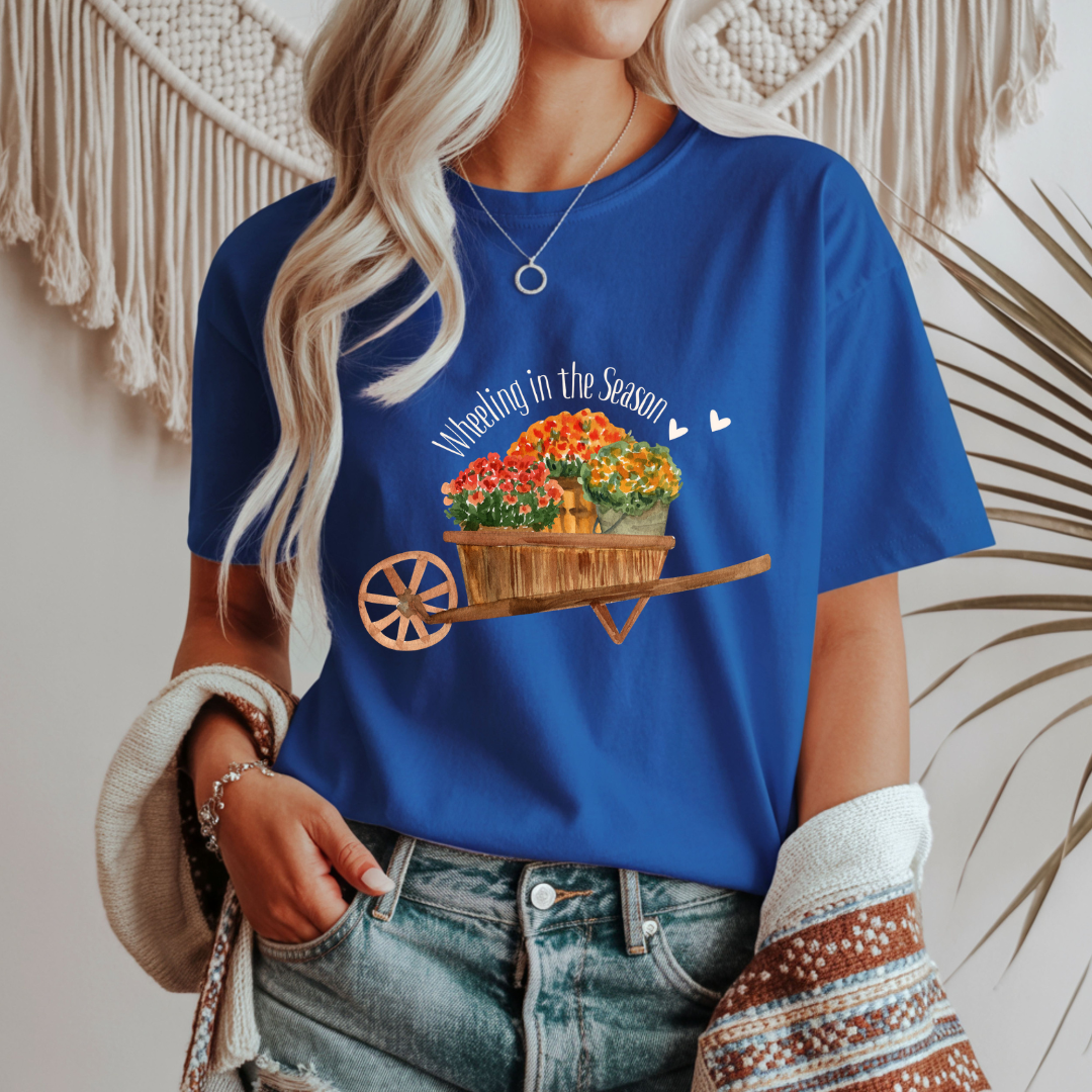 Wheeling in the Season - Fall Unisex T-Shirt