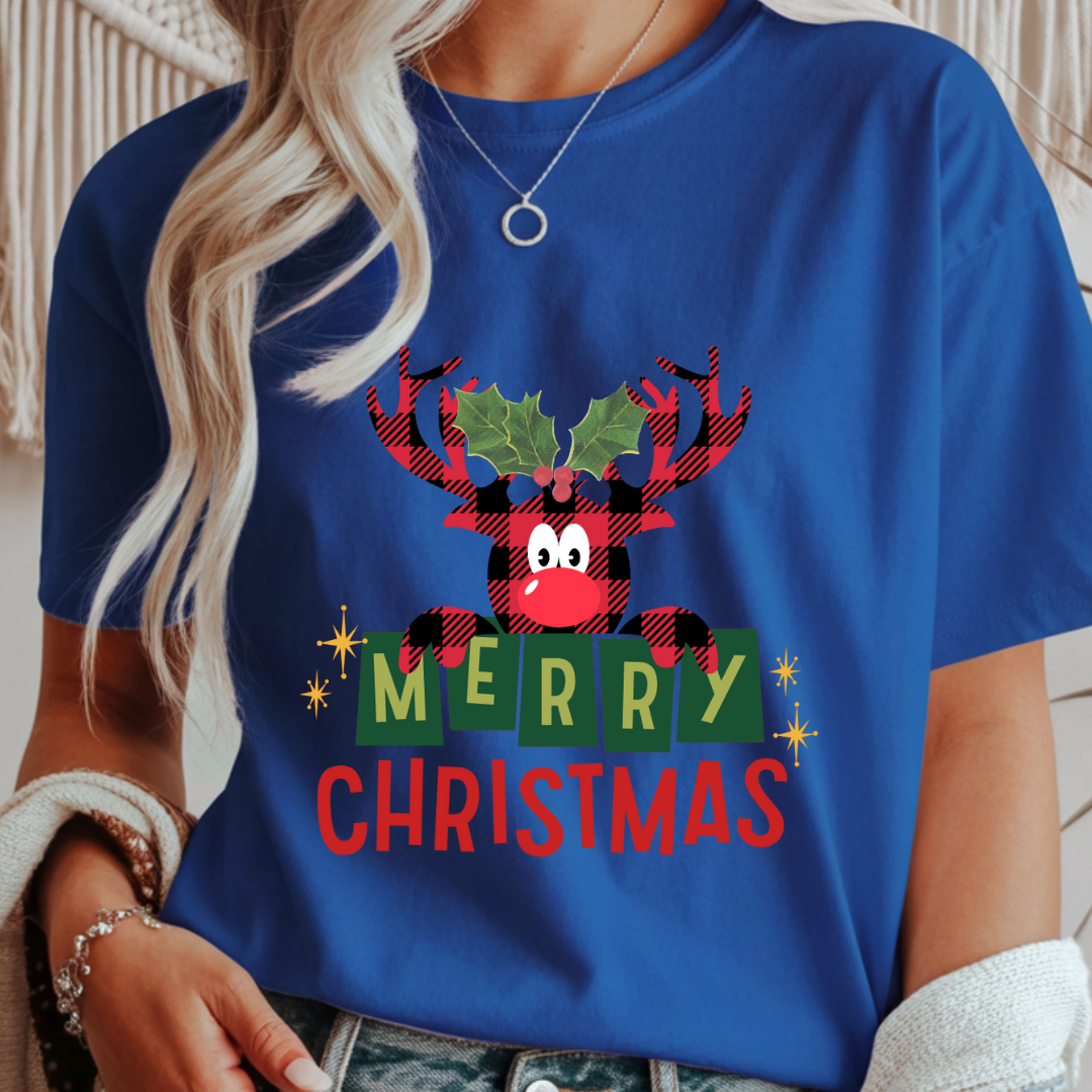 Merry Christmas Reindeer - Winter Unisex T-Shirt