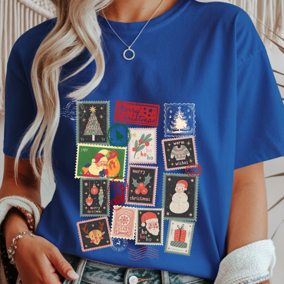 Christmas Stamps - Christmas Unisex T-Shirt