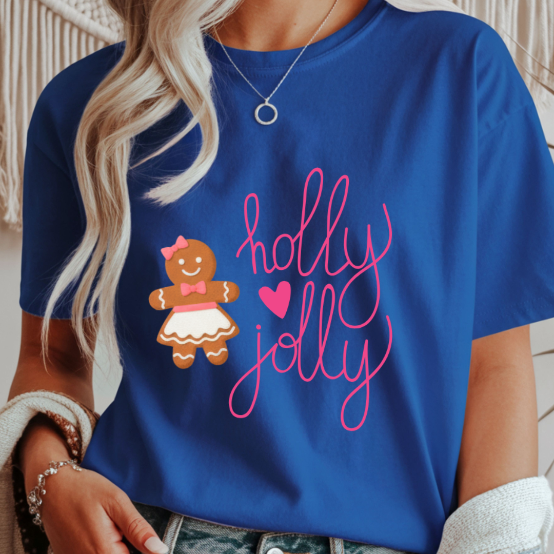Holly Jolly Christmas Cookie - Winter Unisex T-Shirt