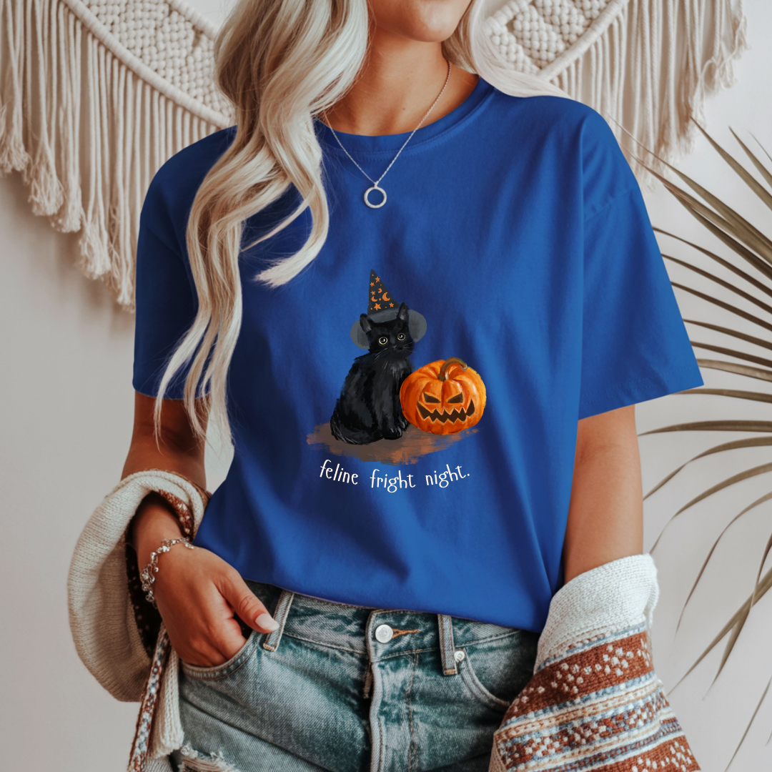 Feline Fright Night Unisex T-Shirt