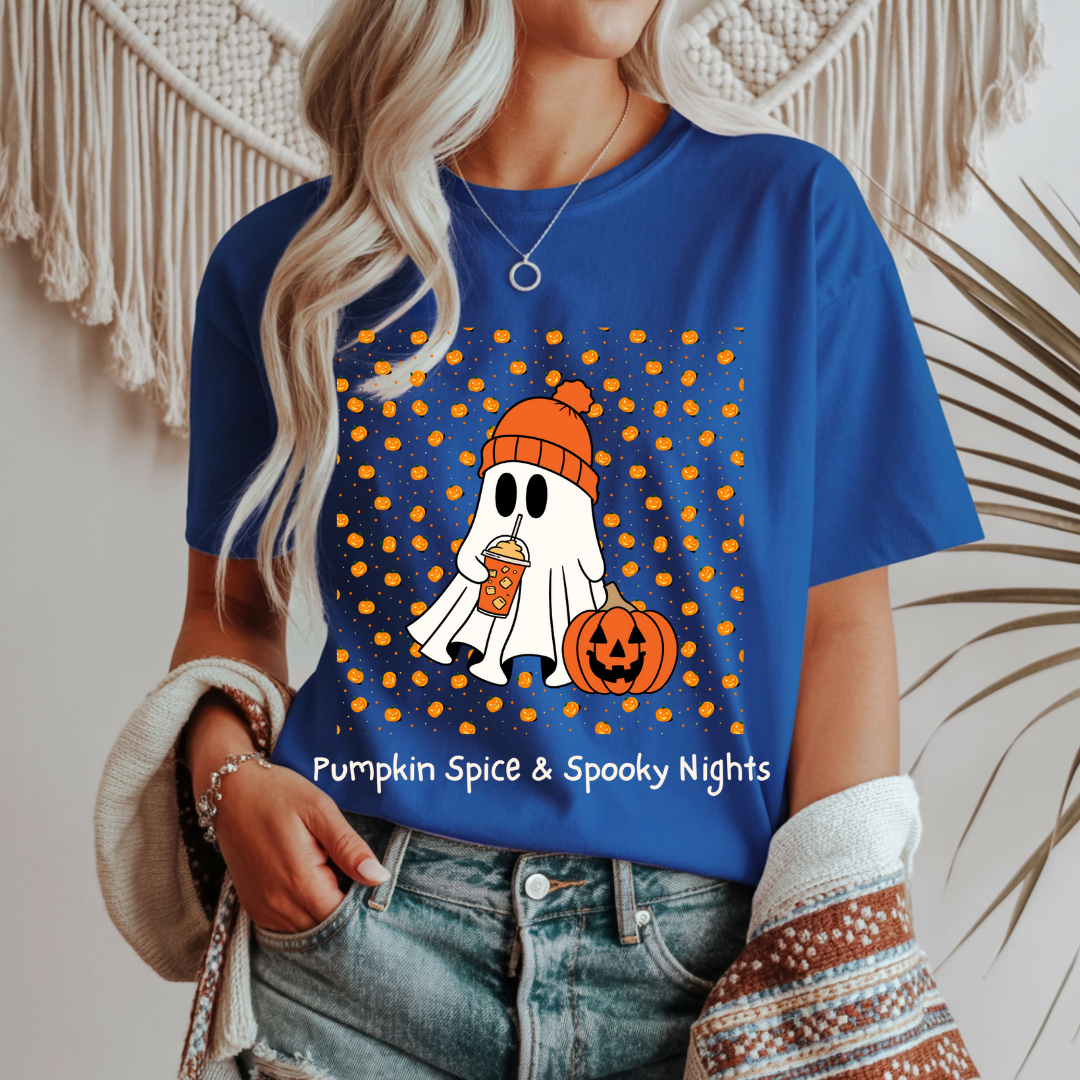Pumpkin Spice and Spooky Nights Unisex T-Shirt