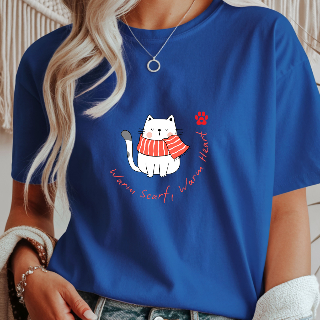 Warm Scarf, Warm Heart - Winter Unisex T-Shirt