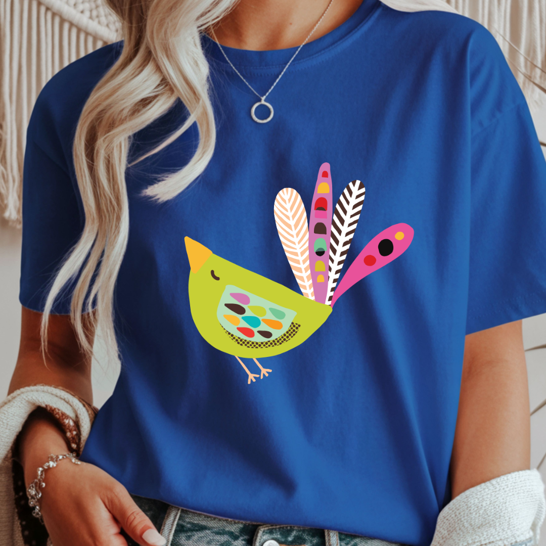 Folk Bird - Spring Unisex T-Shirt