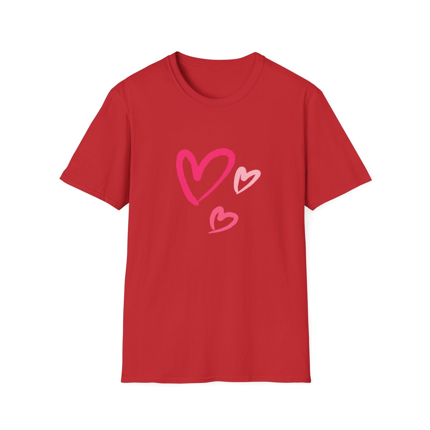 Three Hearts - Valentines Day Unisex T-Shirt