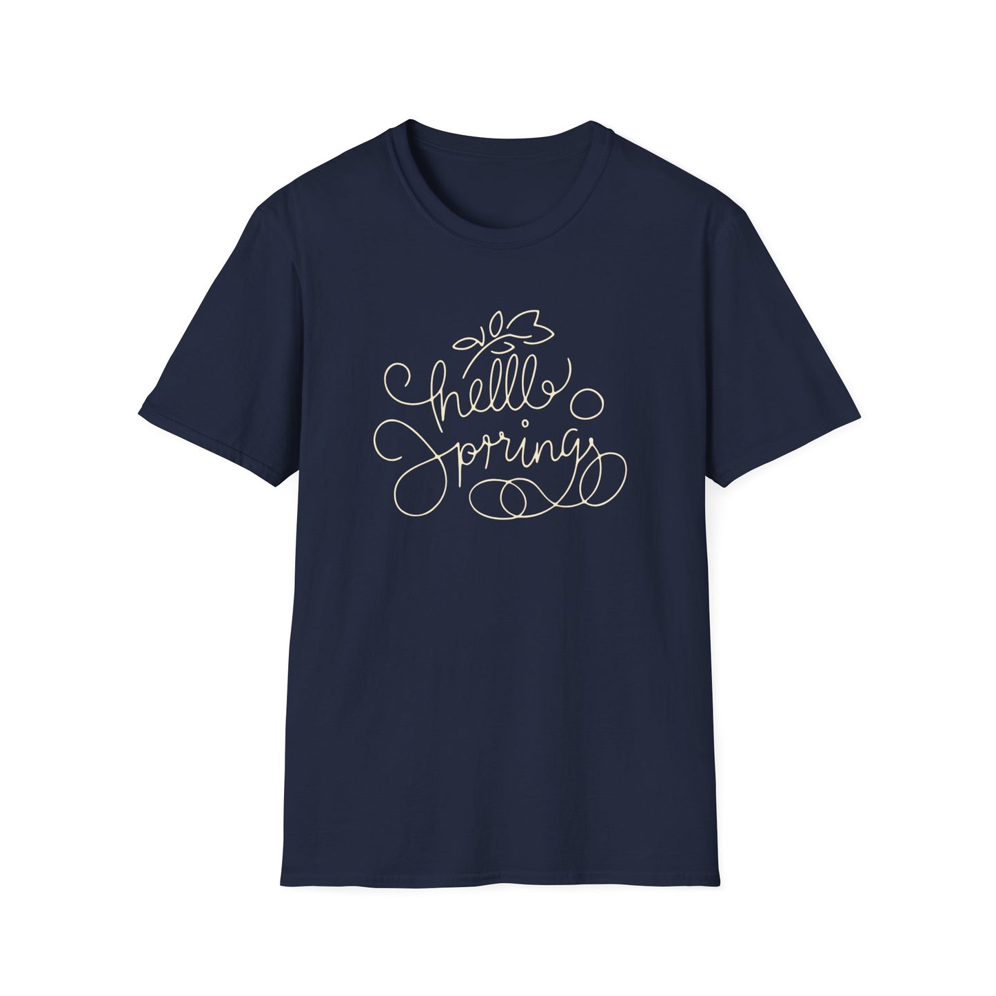 Minimal Hello Spring - Spring Unisex T-Shirt