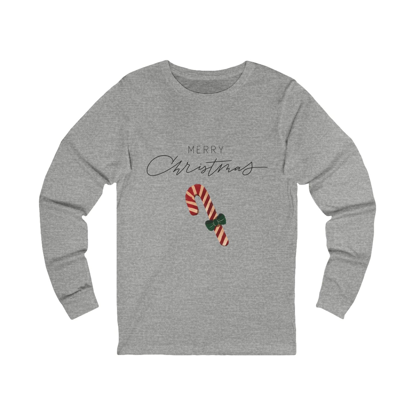Candy Cane - Christmas Unisex Jersey Long Sleeve Tee