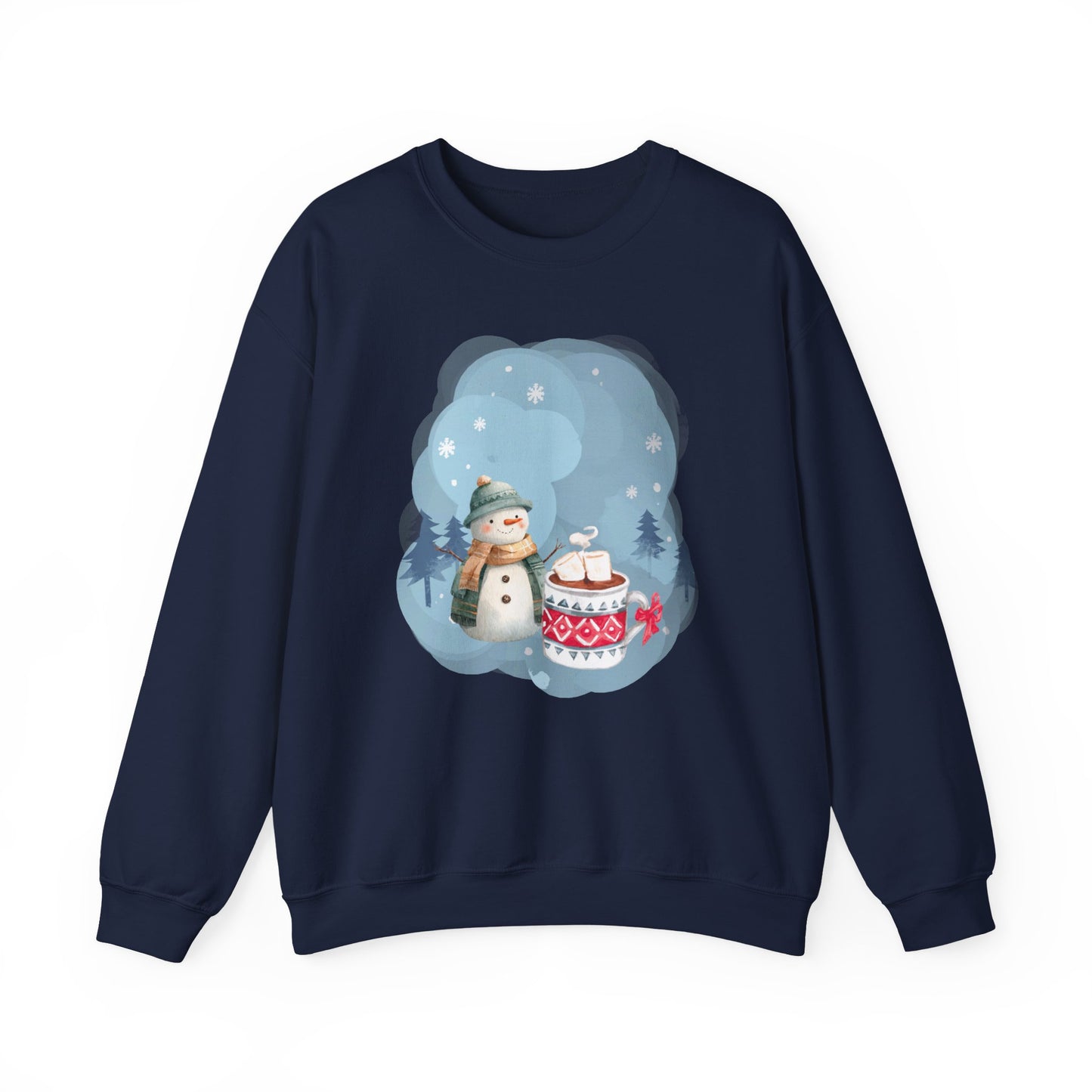 Snowman and Winter Coffee - Unisex Crewneck