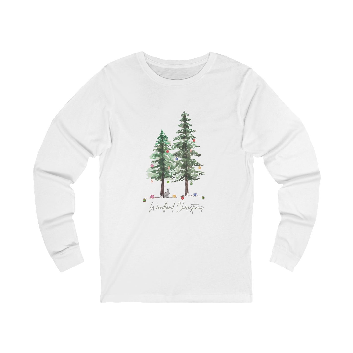 Woodland Christmas - Winter Unisex Jersey Long Sleeve Tee