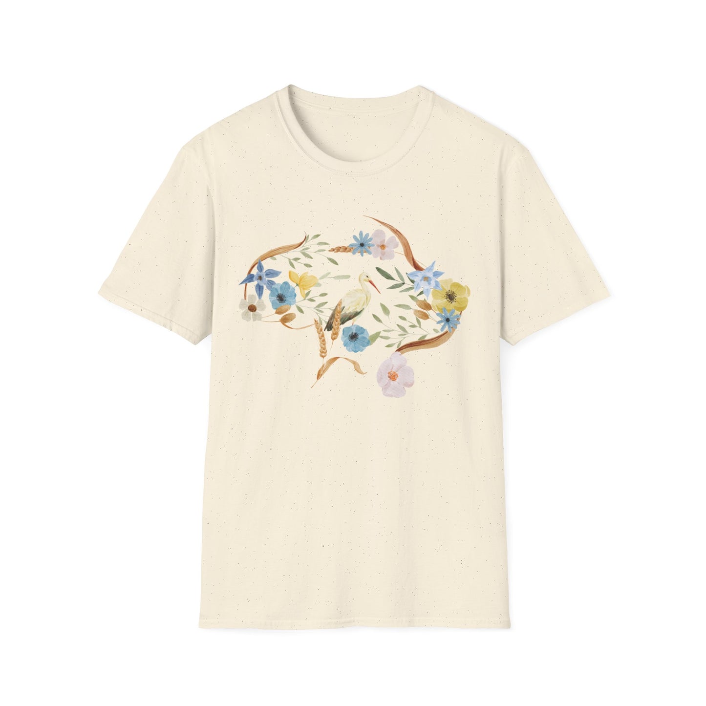 Botanical Stork - Spring Unisex T-Shirt