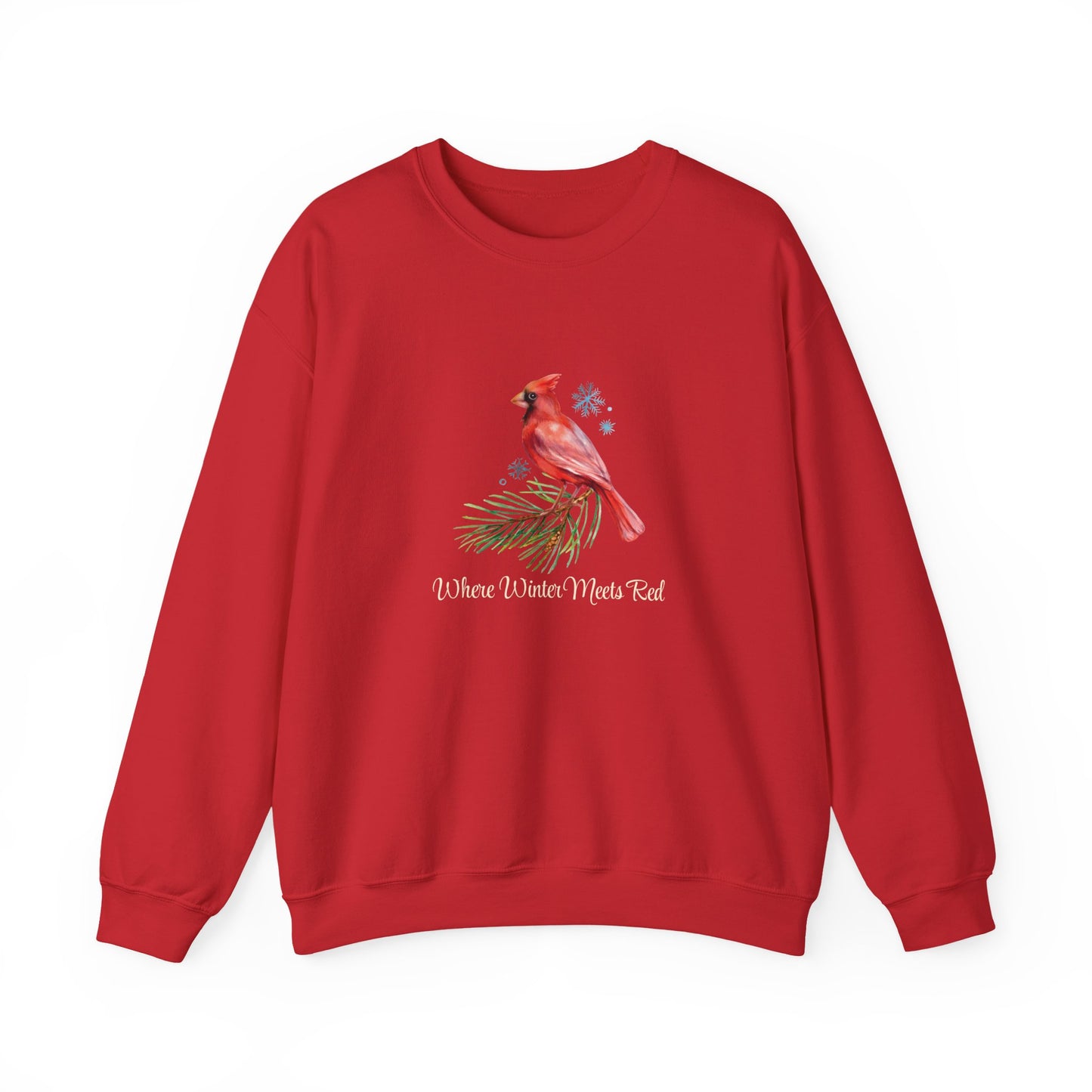 Where Winter Meets Red - Winter Unisex Crewneck™