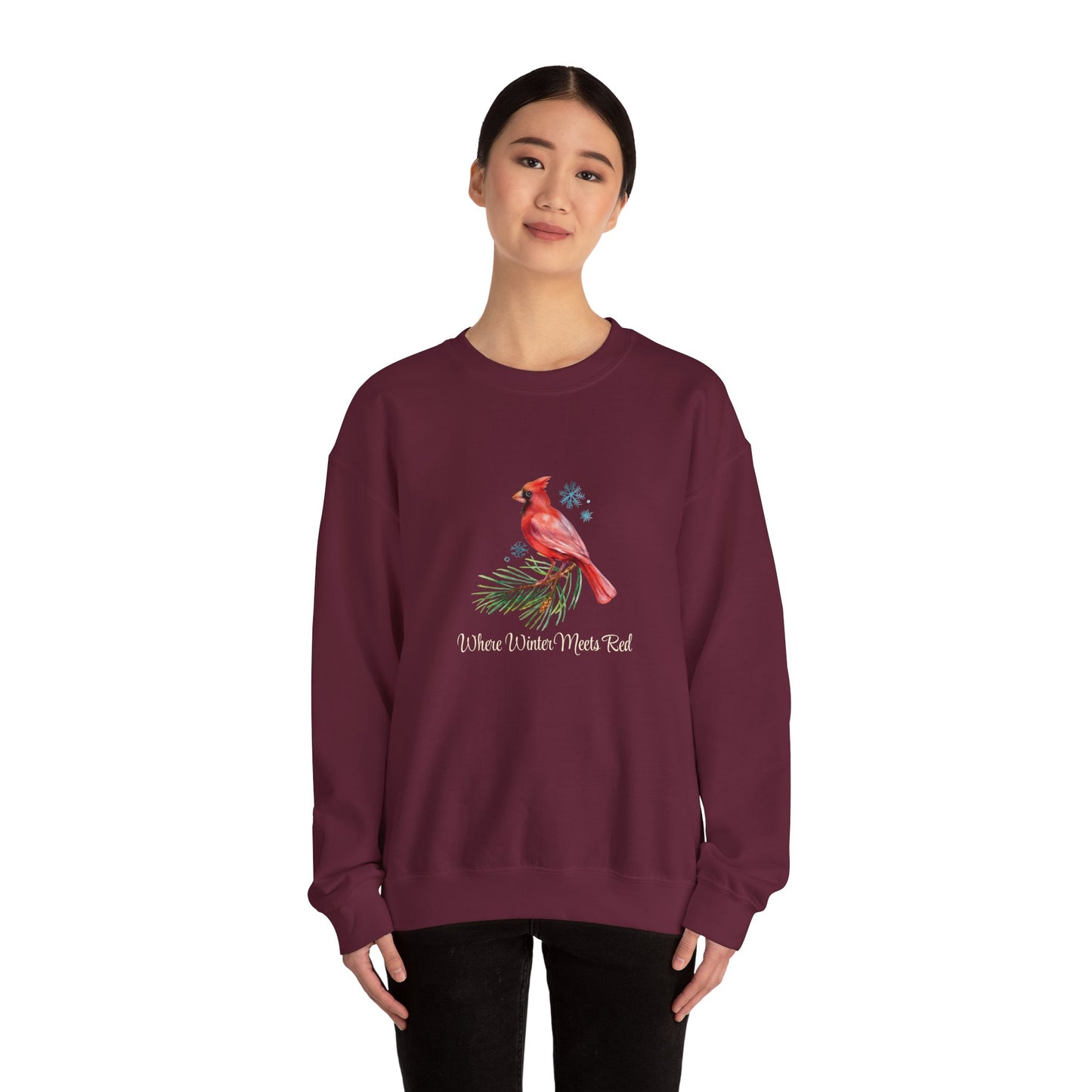 Where Winter Meets Red - Winter Unisex Crewneck™