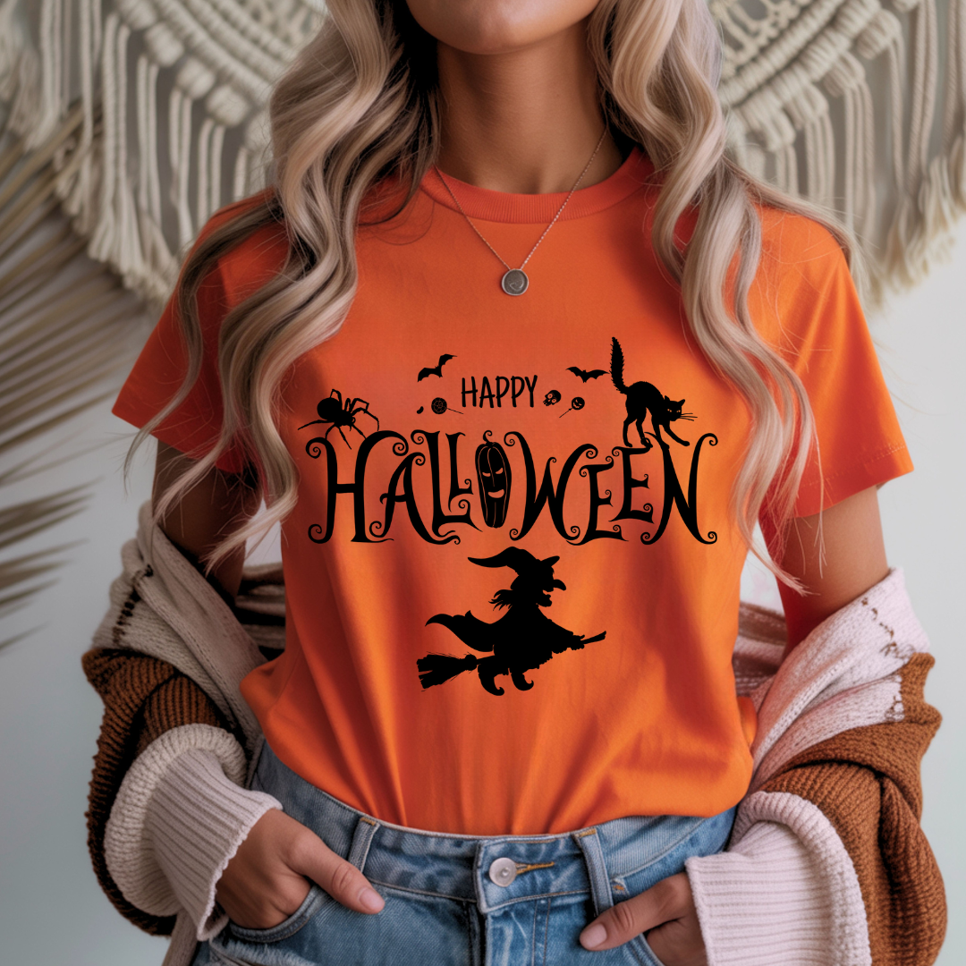 Happy Halloween Witch Unisex T-Shirt