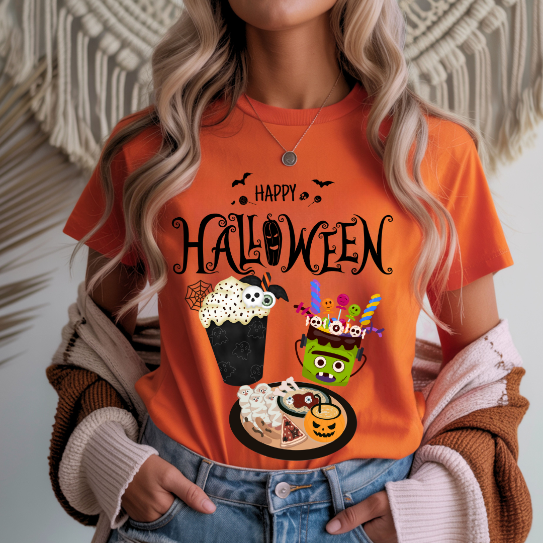 Happy Halloween Dinner - Halloween Unisex T-Shirt