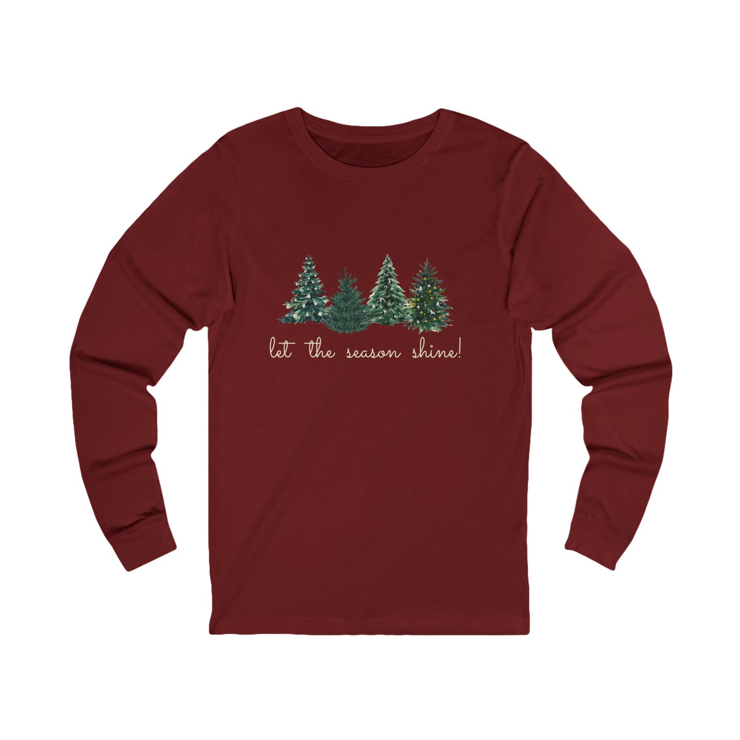 Let the Season Shine! - Christmas Unisex Jersey Long Sleeve Tee