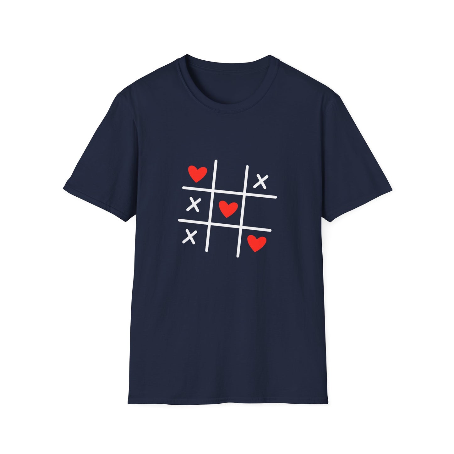 Heart Tic-Tac-Toe - Valentines Day Unisex T-Shirt