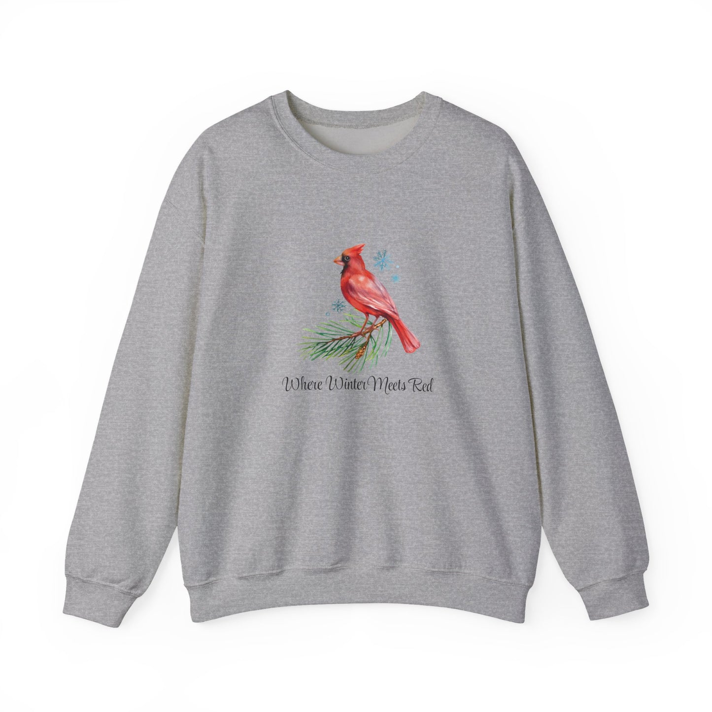 Where Winter Meets Red - Winter Unisex Crewneck™