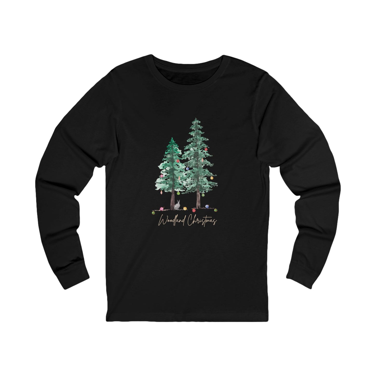 Woodland Christmas - Winter Unisex Jersey Long Sleeve Tee