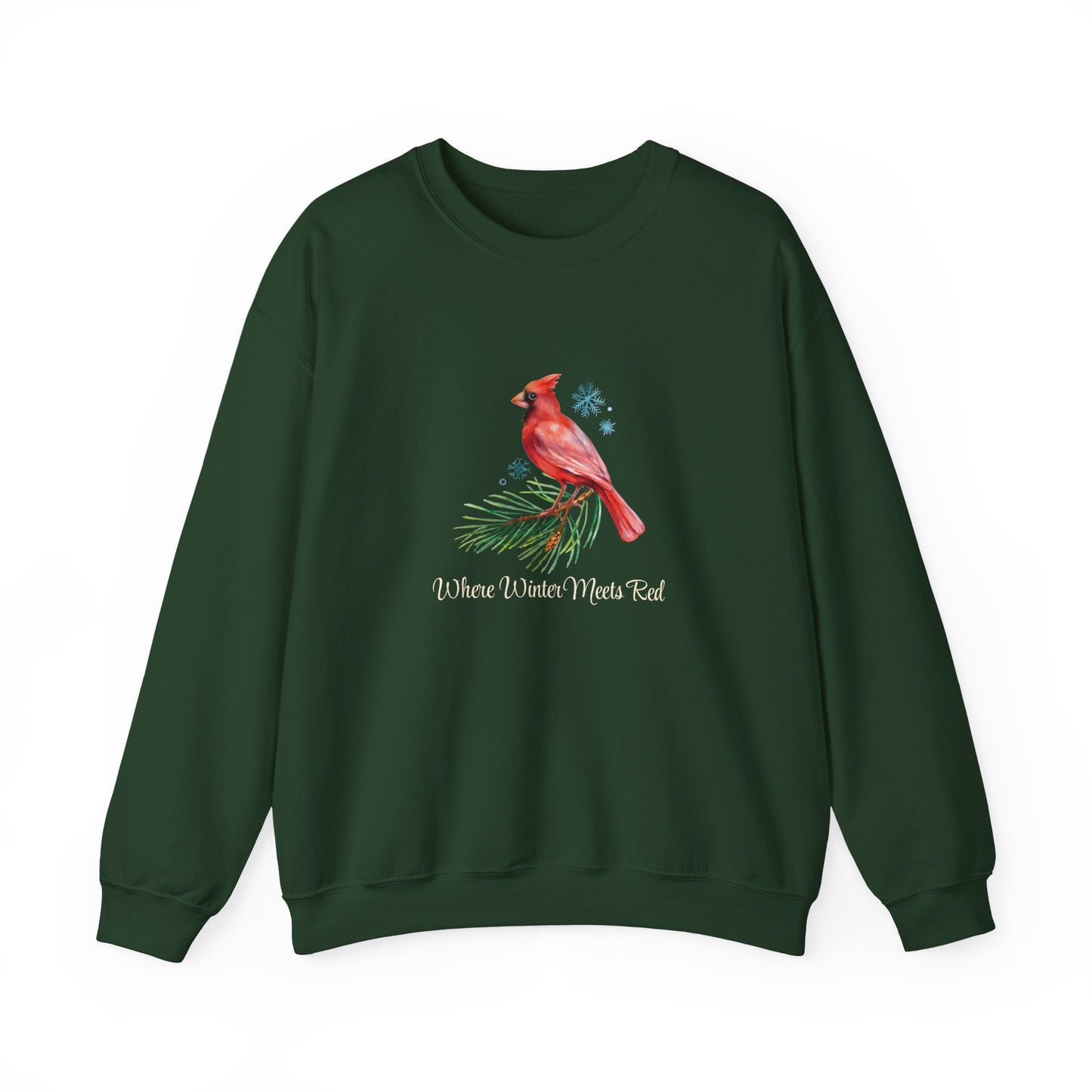 Where Winter Meets Red - Winter Unisex Crewneck™