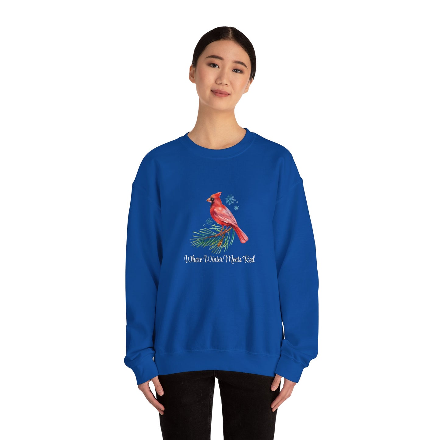 Where Winter Meets Red - Winter Unisex Crewneck™