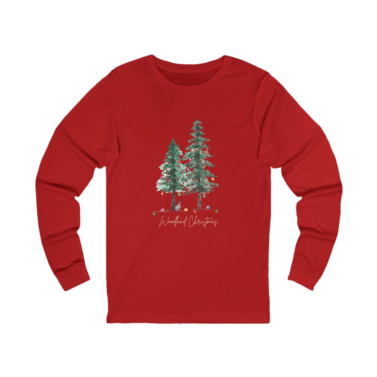 Woodland Christmas - Winter Unisex Jersey Long Sleeve Tee