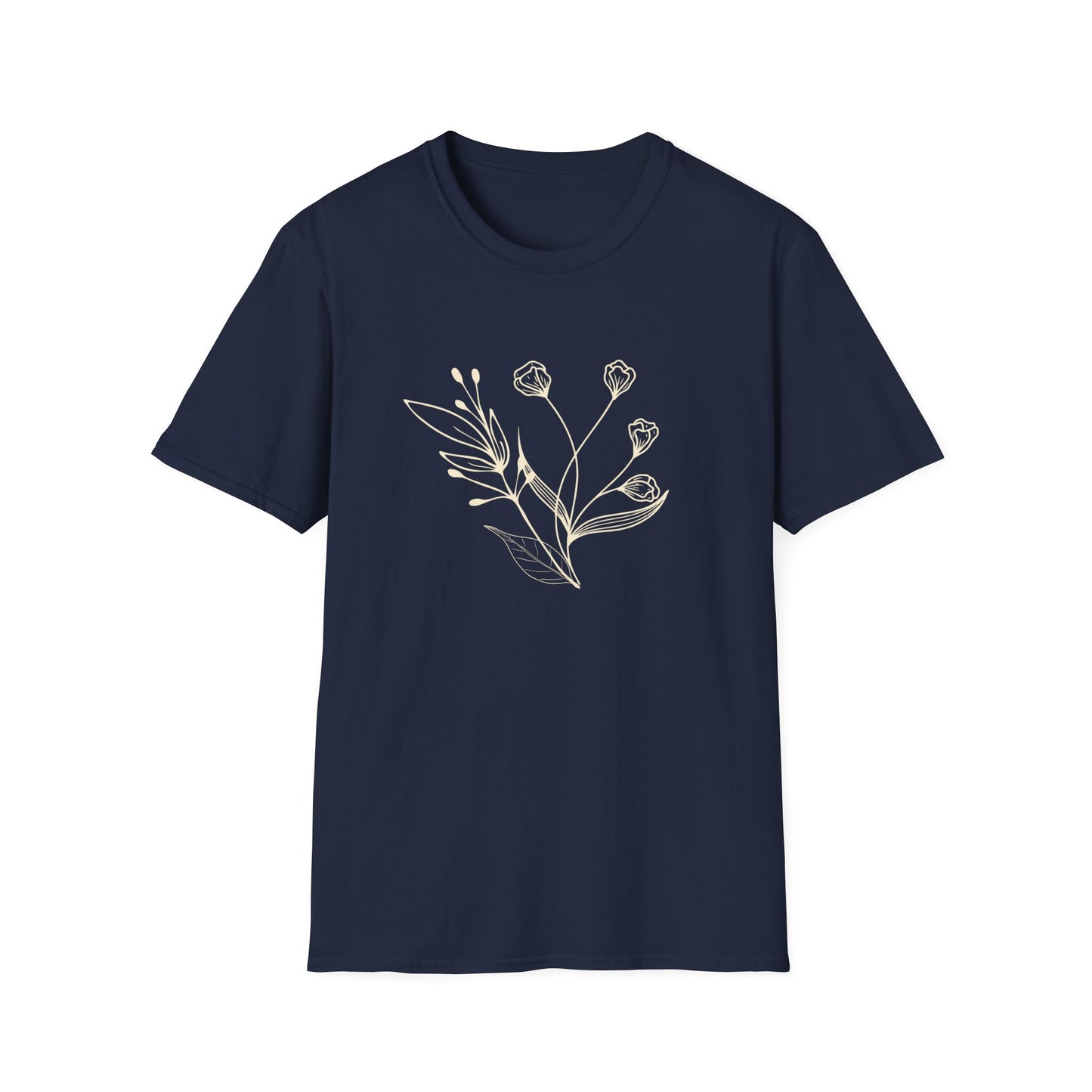 Minimal Botanical Line - Spring Unisex T-Shirt