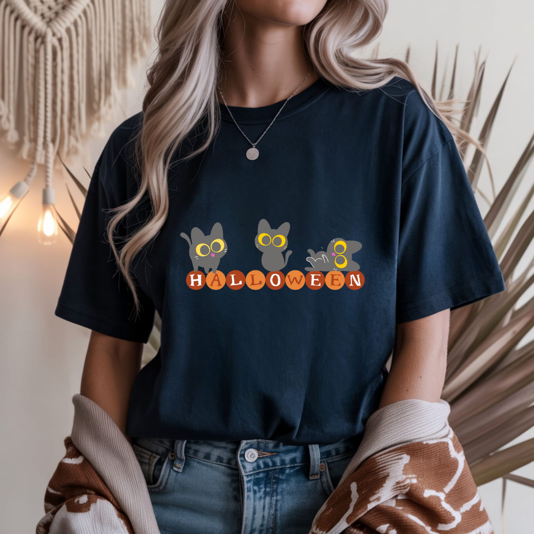 Halloween Cat Unisex T-Shirt