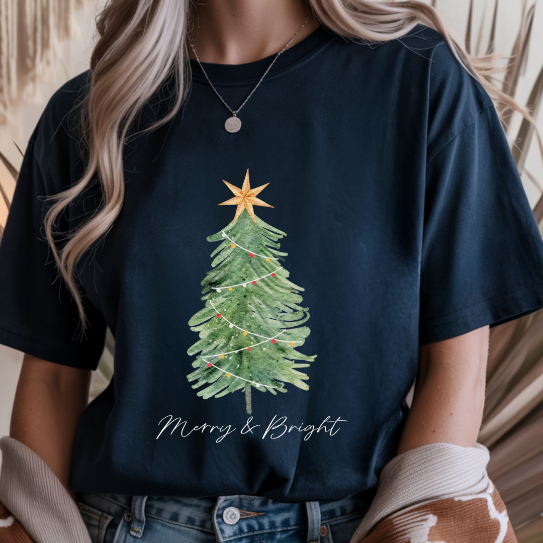 Merry  & Bright Christmas - Unisex T-Shirt