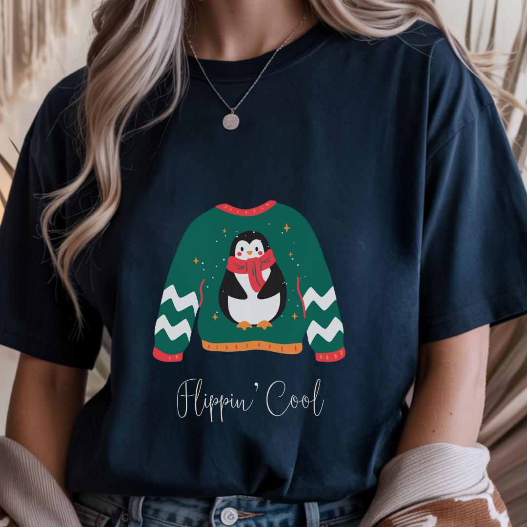Hippin' Cool Penguin - Winter Unisex T-Shirt