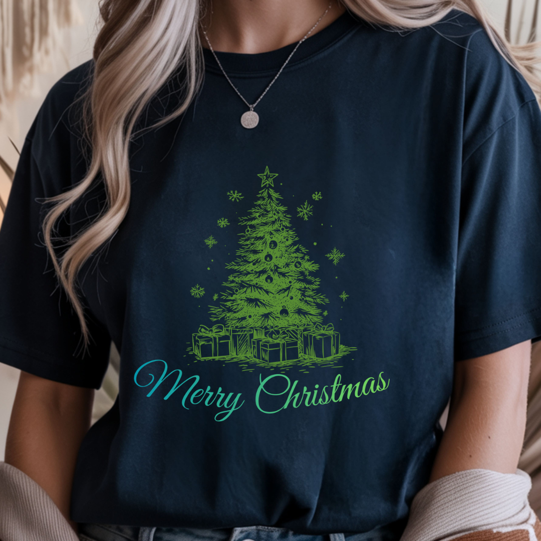 Merry Christmas Tree - Winter Unisex T-Shirt