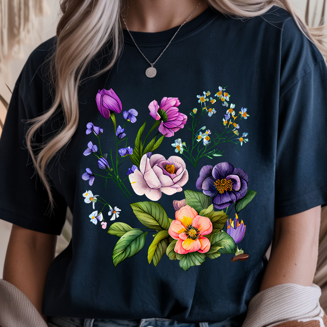 Floral Harmony - Spring Unisex T-Shirt