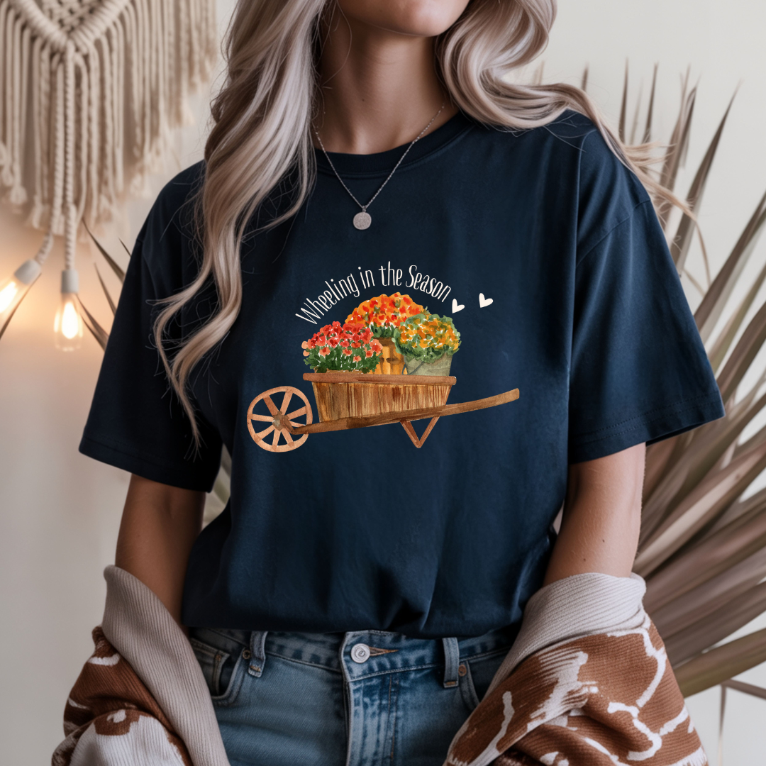 Wheeling in the Season - Fall Unisex T-Shirt